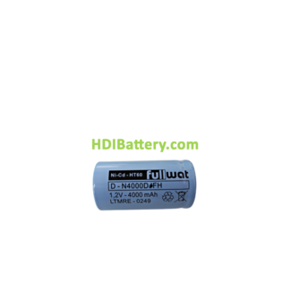 Acumulador industrial Fullwat Ni-Cd 1.2 Voltios 4000mAh 