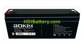 Batera para electromedicina 12V 2.3Ah 6FM2.3 Aokly Power