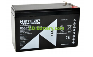 Batera de plomo AGM Heycar HA12-7S HEY 12V 7Ah 