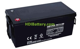 Batera AGM Cclica PBC12-200 C10 Premium Battery 12V 200Ah 