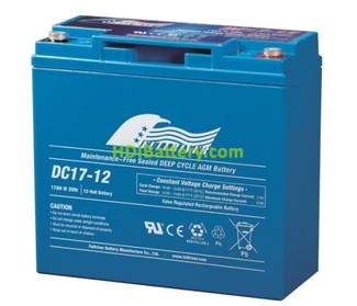 Batería para patín eléctrico 12V 17Ah Fullriver DC17-12