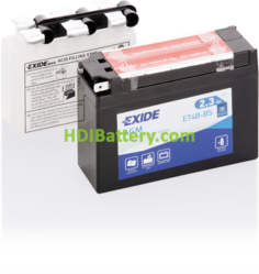 Bater�a AGM Exide moto ET4B-BS 12V. 2,3 Ah
