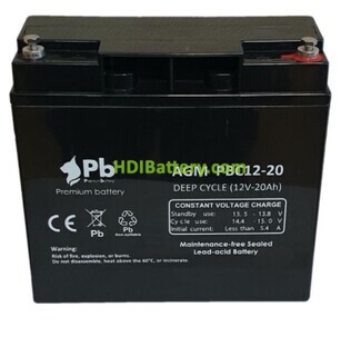 Batera AGM Premium Battery PBC12-20 12V 20Ah 