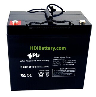Batera AGM Premium Battery PBC12-55 12V 55Ah