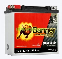 Batería de AGM Banner Bike Bull AGM PRO 514 01 12V 12Ah 220A