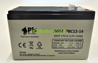 Batería de AGM Premium Battery PBC12-14 12V 14Ah