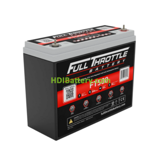 Bater�a de alta descarga FULL THROTTLE F-500 FULLRIVER 12V 40Ah CCA 500A 