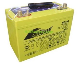 Batera de alta descarga AGM Fullriver HC12V100 12 V 100 Ah