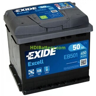 Batera de arranque EXIDE EB501 12V 50Ah