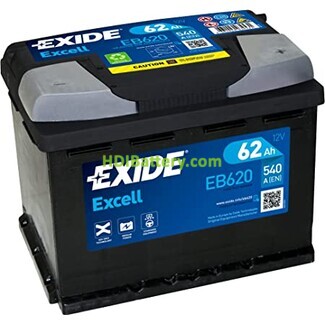 Batería de arranque EXIDE EB620 12V 62Ah