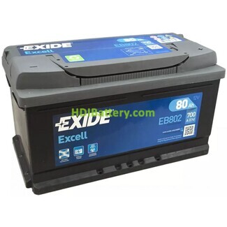 Batera de arranque EXIDE EB802 12V 80Ah 