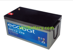 Batera de ciclo profundo Ecobat EDC12-270 12V 270Ah