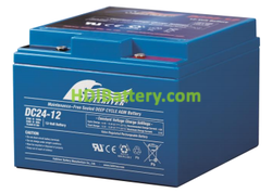 Batería de Ciclo Profundo Fullriver DC24-12 12V 24Ah 167x175x125mm