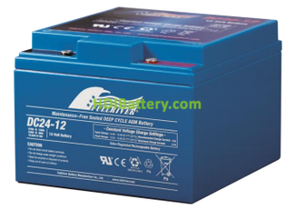 Batera para electromedicina 12V 24Ah Fullriver DC24-12