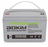 Batera para buggie de golf 12V 100Ah Aokly Power 6GFM100G