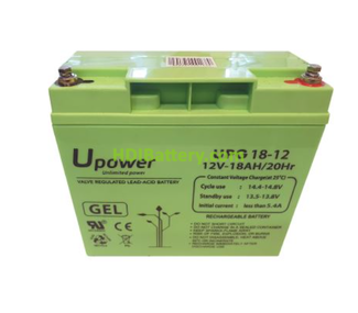 Batería de GEL UPG18-12 U-Power 12V 18Ah 