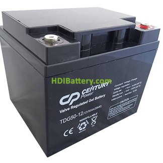 Batería de GEL TDG50-12 Century Power 12V 50Ah