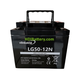 Bater�a de GEL 12V 50Ah VT Industrial LG50-12N 