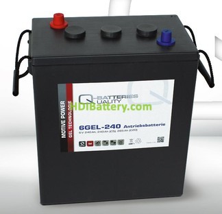 Batera solar gel 6v 240Ah Q-Batteries 6GEL-240