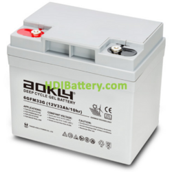 Bater�a Solar Aokly Power 12V 33Ah 6-GFM-33G