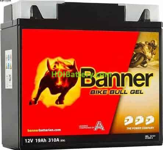 Batera para Quad y ATV Banner Bike Bull GT20H-3 12V 19Ah 310 A