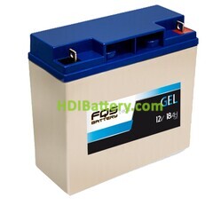 Batería de Gel ciclo profundo FQS12-18GEL FQS Battery 12V 18Ah