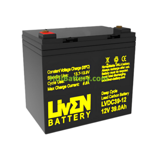 Batera de Carbono - Gel Liven Battery LVDC39-12 12V 32Ah