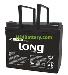 Batería de GEL Long 12 Voltios 36 Amperios LG36-12N 