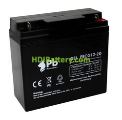 Batería de gel Premium Battery PBCG12-20 12V 20Ah