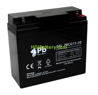Batera de gel Premium Battery PBCG12-20 12V 20Ah