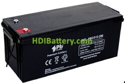 Batería para apiladora 12V 200Ah Premium Battery PBCG12-200