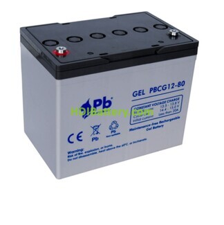 Batera para gra ortopdica Premium Battery PBCG12-80 12V 80Ah 