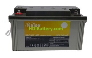 Batera De Gel Solar Kaise KBGS121400 12V 140Ah 