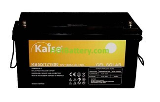 Batera De Gel Solar Kaise KBGS121800 12V 180Ah