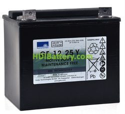 Batería de gel Sonnenschein GF12025YG 12 Voltios 25 Amperios 197mm (L) x 132mm (An) x 180mm (Al)