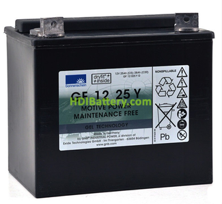 Batera para apiladora 12V 25Ah Gel Sonnenschein GF12025YG