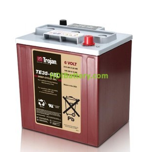 Batera para electromedicina 6V 210Ah Trojan TE35-GEL