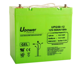Batería de gel U-POWER UP-G50-12 12V 50Ah