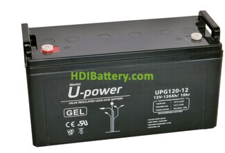 Batería de gel U-POWER UPG120-12 12V 120Ah 
