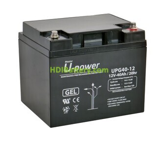 Batería de gel U-POWER UPG40-12 12V 40Ah