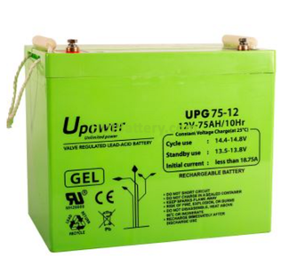 Batera de Gel U-Power UPG75-12 12V 75Ah 