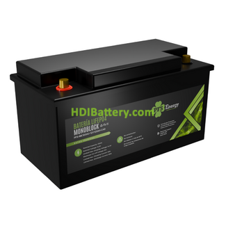 Bater�a de LiFePO4 12.8V 120Ah con Bornes Auto PFS Energy - Bluetooth