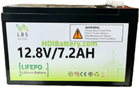 Batera de LiFePo4 LBS Battery 12.8V 7.2Ah