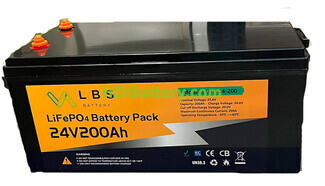 Batera de LiFePO4 LBS LBS-LDP24-200 25.6V 200Ah