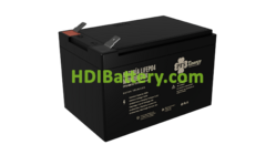 Batera de LiFePO4 PFS Energy 12.8V 12Ah |PFS-MK12-12V12Ah-C26