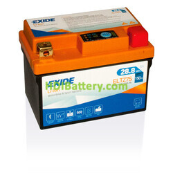  Batería de Litio-Ion para Moto Eléctrica Exide ELTZ7S 12V 150A 28.8Wh
