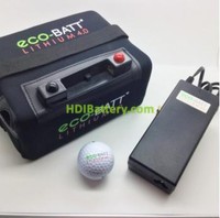 Bateria de litio para carro de golf 12V 22AH + kit de carga 36 HOYOS Eco-Batt
