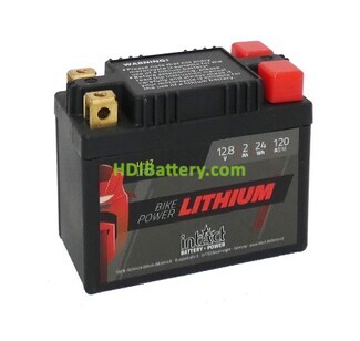 Batera de Litio para moto Intact GP LFP07 12.8V 2Ah