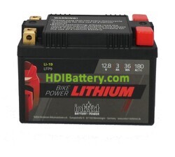Batería de Litio para moto Intact GP LFP09 12.8V 3Ah