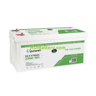 Bater�a de litio Upower Ecoline UE-24Li100BL 25.6V 100Ah - Bluetooth